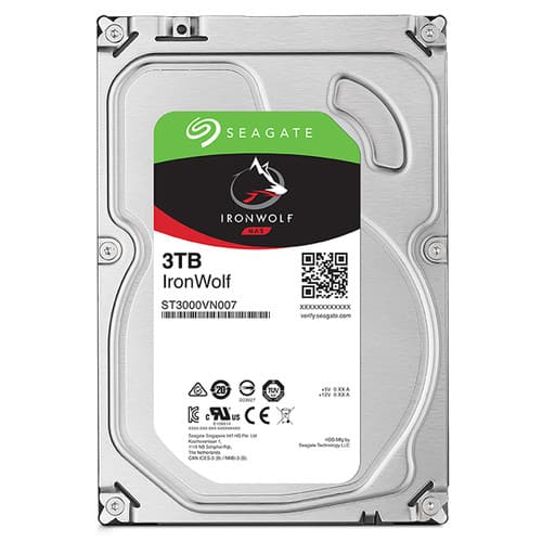 Seagate 3 To IronWolf 5900 rpm SATA III 3.5 "Internal NAS HDD (Retail)