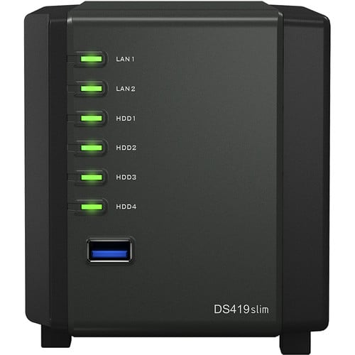 Boîtier NAS à 4 baies Synology DiskStation DS419slim