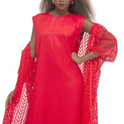 Kimono Robe Brodé et lin