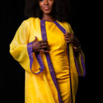 Ensemble Kimono MOON en organza et pagne tissé