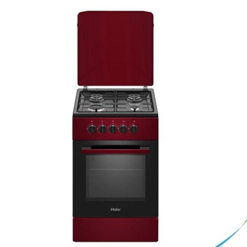Cuisinière à gaz HAIER 4 feux 50x50 Rouge/Noir HCR1040 EGR