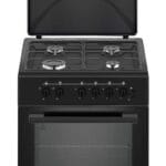 Cuisinière à gaz HAIER 4 Feux 60x60 Noir HCR2040 EGB