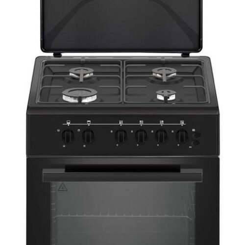 Cuisinière à gaz HAIER 4 Feux 60x60 Noir HCR2040 EGB