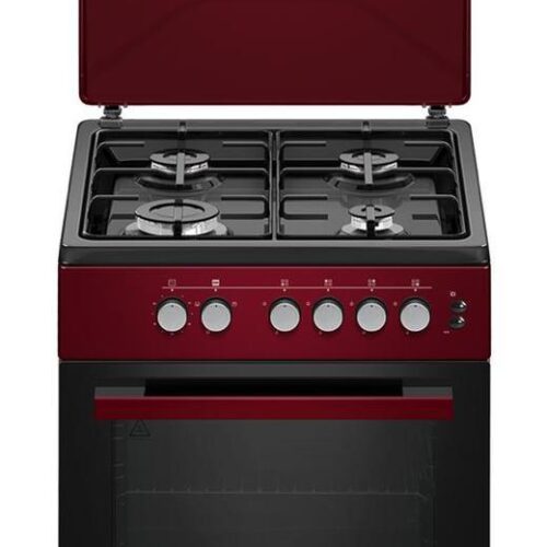 Cuisinière à gaz HAIER 4 Feux 60x60 Rouge HCR2040 EGR