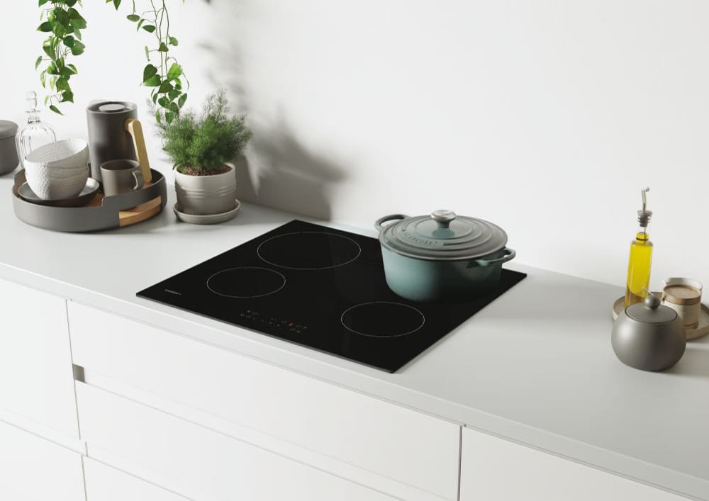 PLAQUE MILEN 4FEUX 60X60 VITROCERAMIQUE ELECTRIQUE NOIR CER6004E PE600005 – Image 2