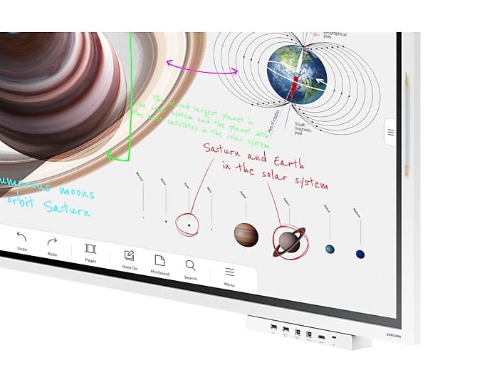 TELEVISEUR SAMSUNG 85" SMART TACTN INTERACTIF LH85WMBWBGCXEN – Image 6